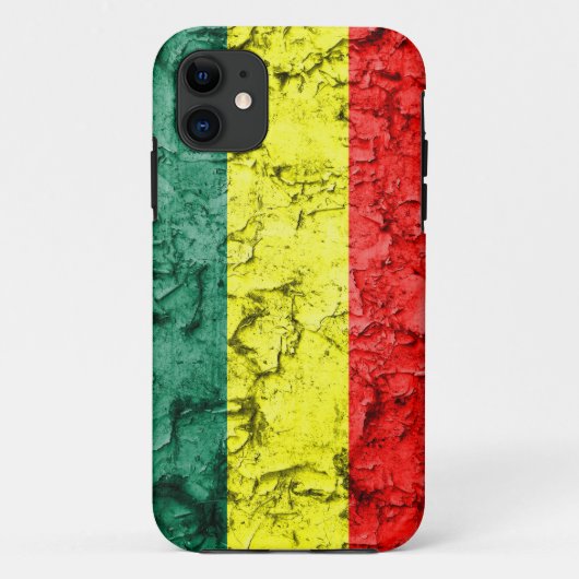 Vintage rasta Flagge Case-Mate iPhone Hülle (Rückseite)