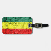 Vintage rasta Flagge Gepäckanhänger (Vorderseite horizontal)