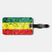 Vintage rasta Flagge Gepäckanhänger (Rückseite horizontal)