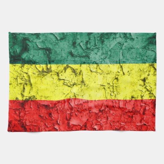 Vintage rasta Flagge Handtuch (Horizontal)
