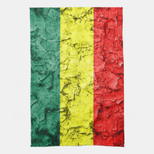Vintage rasta Flagge Handtuch