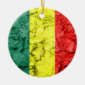 Vintage rasta Flagge Keramik Ornament (Vorne)