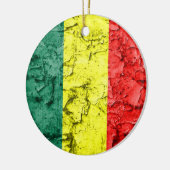 Vintage rasta Flagge Keramik Ornament (Links)