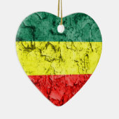 Vintage rasta Flagge Keramik Ornament (Rechts)