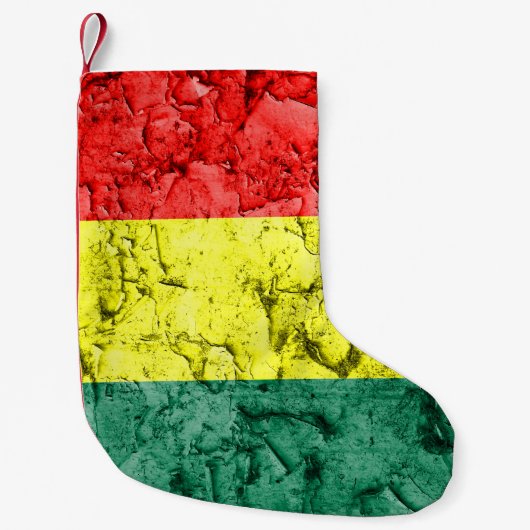 Vintage rasta Flagge Kleiner Weihnachtsstrumpf (Vorderseite)
