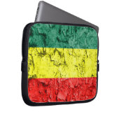 Vintage rasta Flagge Laptopschutzhülle (Vorne Rechts)