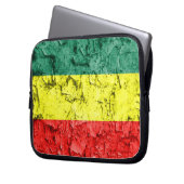Vintage rasta Flagge Laptopschutzhülle (Vorderseite Links)