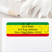 Vintage rastafarian Flag-Adresse (Insitu)