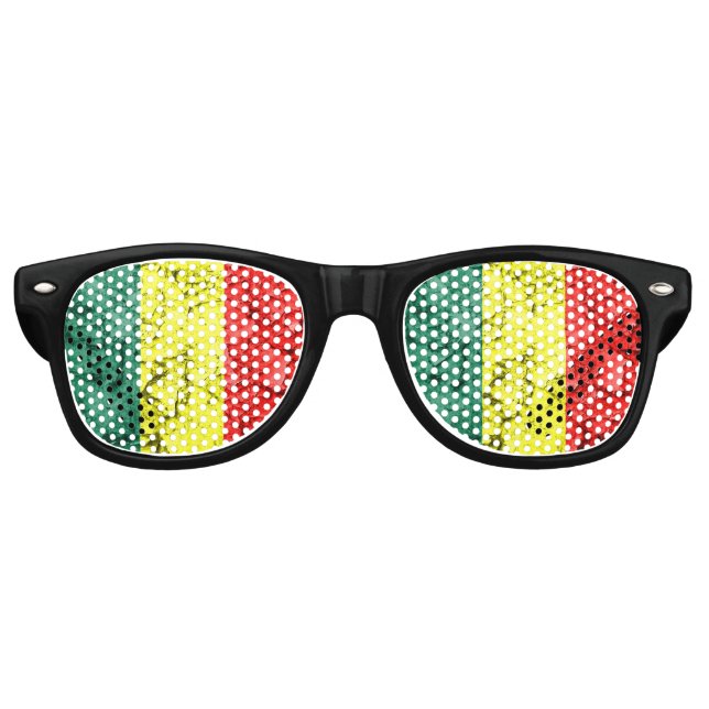 Vintage RASTEN-Flagge Sonnenbrille (Vorderseite)