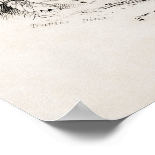 Vintage Rasterdarstellung Poster (Ecke)