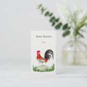 Vintage Rasterdarstellung Visitenkarte (Stehend Vorderseite)