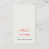 Vintage Rasterdarstellung Visitenkarte (Rückseite)