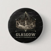 Vintage Rathaus Button (Vorderseite)