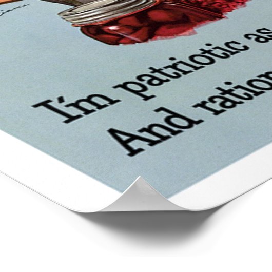 Vintage Rationspunkte Poster (Ecke)