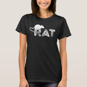 Vintage Ratte Nagetier Tier Ratte Besitzer Maus Ra T-Shirt