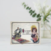 Vintage Raucherwerbung Postkarte (Stehend Vorderseite)