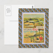 Vintage Raulway Vitznau Rigi Bahn Postkarte (Vorne/Hinten)