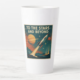 Vintage Raumfahrt "zu den Sternen und darüber hina Milchtasse