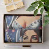 Vintage-Raumfrau Seidenpapier (Geschenk)