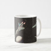 vintage Raumschiffmuster Kaffeetasse (VorderseiteRechts)