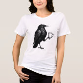 Vintage Raven Coffee  Tri-Blend Shirt (Vorderseite)