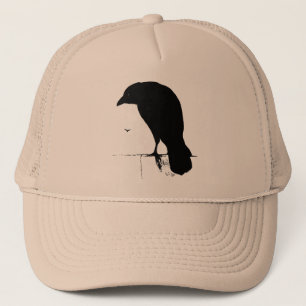Vintage Raven - Individuelle Gothic-Krähen Raben Truckerkappe