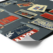 Vintage Razor Blade-Marken Poster (Ecke)