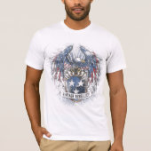 Vintage Rebellion, American Eagle Bird Shield T-Shirt (Vorderseite)