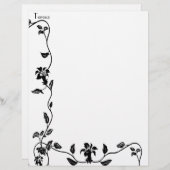 Vintage Reben Personalisierte Letterhead (Vorne/Hinten)