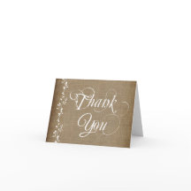 Vintage Reben Rustikale Hochzeit Danke Karten