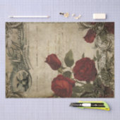 Vintage Rechnung und Rose Shabby Chic Seidenpapier (Handwerk)