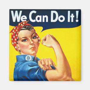 Vintage Rechte der Frau Magnet