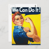 Vintage Rechte der Frau Postkarte (Vorne/Hinten)