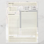 Vintage Recipiebinder-Beilage (Rückseite)