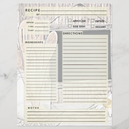 Vintage Recipiebinder-Beilage