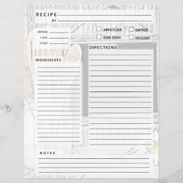 Vintage Recipiebinder-Beilage