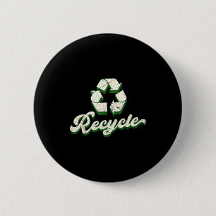 Vintage-Recycling-Tage der Erde Männer Frauen Kind Button