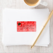 Vintage Red Address Labels Adressaufkleber (Insitu)