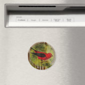 Vintage Red Bird Magnet (In Situ (Geschirrspüler))