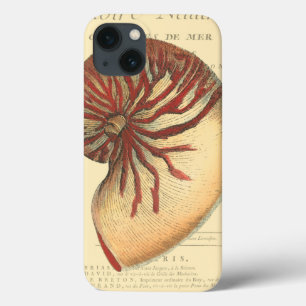 Vintage Red Conch Shell iPhone 13 Hülle