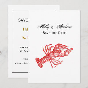 Vintage Red Lobster #1 Zeichnung Einladung