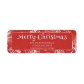 Vintage Red Merry Christmas Line Art Holiday   (Vorne)