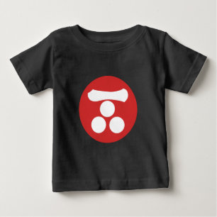 Vintage Red Mori Japan Samurai Mon Orientalische K Baby T-shirt