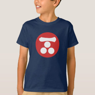 Vintage Red Mori Japan Samurai Mon Orientalische K T-Shirt