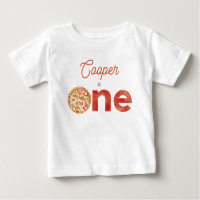 Vintage Red Pizza Slice Of Fun 1. Geburtstag