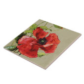 VINTAGE RED POPPY-BLUME FLIESE (Seite)