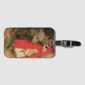 Vintage Red Riding Hood und Big Bad Wolf Gepäckanhänger (Vorderseite (Horizontal))