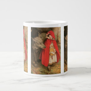 Vintage Red Riding Hood und Big Bad Wolf Jumbo-Tasse