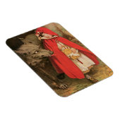 Vintage Red Riding Hood und Big Bad Wolf Magnet (Rechte Seite)
