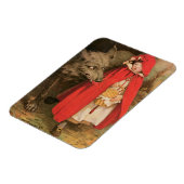 Vintage Red Riding Hood und Big Bad Wolf Magnet (Linke Seite)
